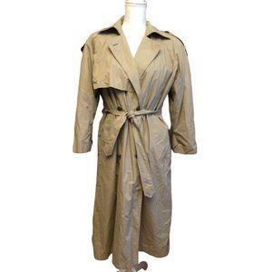 Vintage Talbots Trench Coat Double Breasted Size 2 Petites Removable Lining